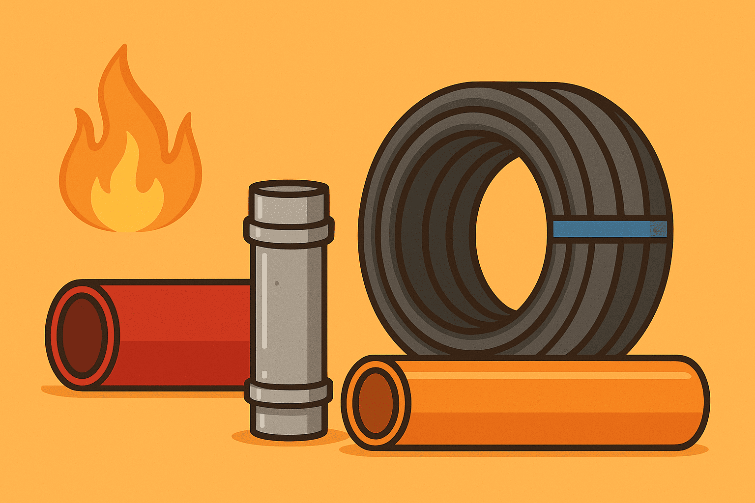 أنواع مواسير الحريق