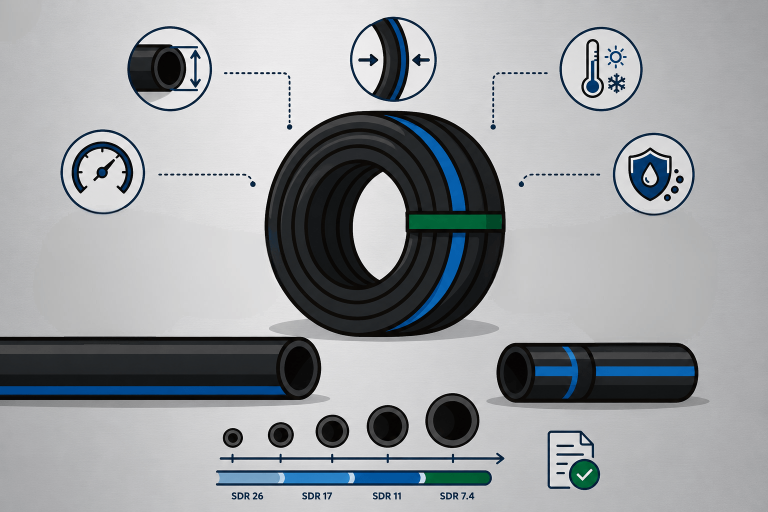 مواصفات وقياسات مواسير HDPE